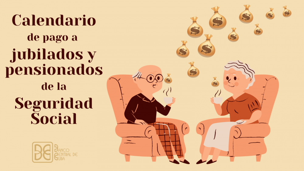 Imagen relacionada con la noticia :Calendario de pagos a jubilados y pensionados de la seguridad social